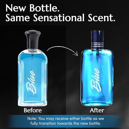 PB ParfumsBelcam Blue Depths Eau de Toilette for Men - Fresh Aquatic Cologne with Crisp Citrus, Warm Musk & Amber - 3.4 Fl Oz - görsel 14