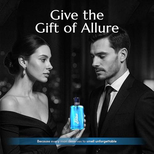 PB ParfumsBelcam Blue Depths Eau de Toilette for Men - Fresh Aquatic Cologne with Crisp Citrus, Warm Musk & Amber - 3.4 Fl Oz - görsel 12