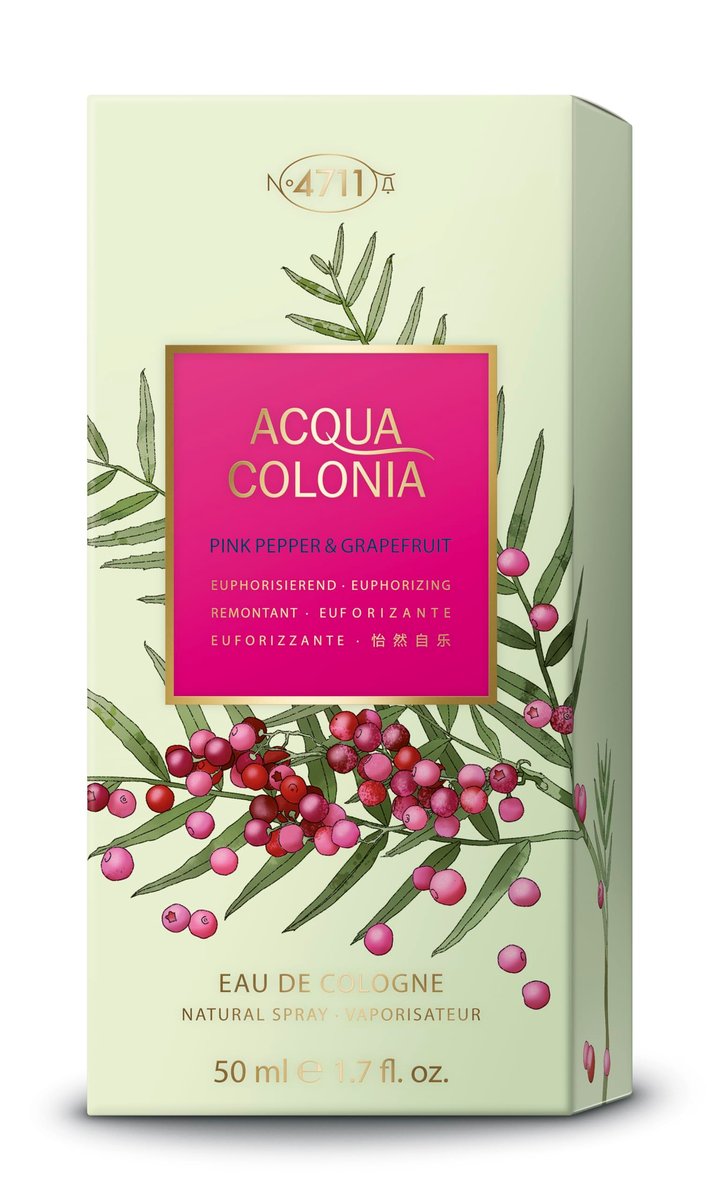 4711 Acqua Colonia Pink Pepper and Grapefruit Eau de Cologne for Unisex - 1.7 oz Spray - görsel 8
