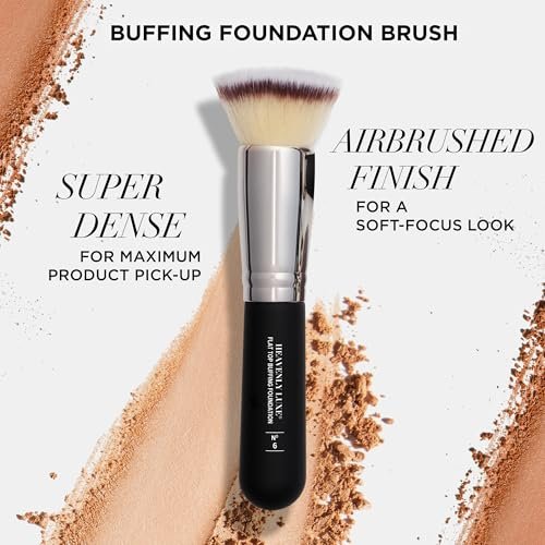 IT Cosmetics Heavenly Luxe Flat Top Buffing Foundation Brush #6 - Professional Foundation Brush for Liquid & Powder Makeup Avelisse