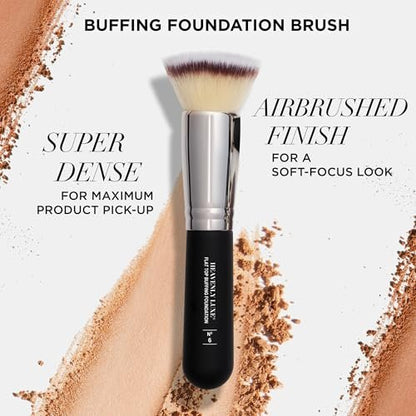 IT Cosmetics Heavenly Luxe Flat Top Buffing Foundation Brush #6 - Professional Foundation Brush for Liquid & Powder Makeup Avelisse