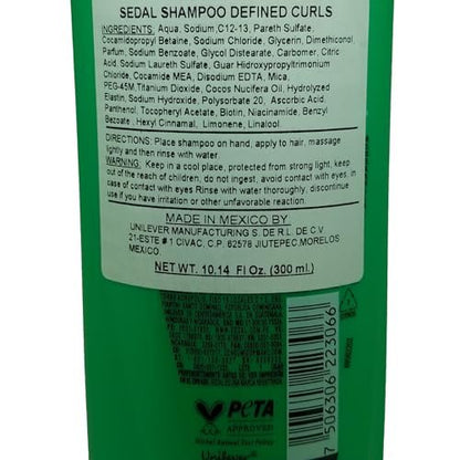Sedal Rizos Definidos 3-Piece Set – Shampoo, Conditioner & Styling for Defined Curls Avelisse