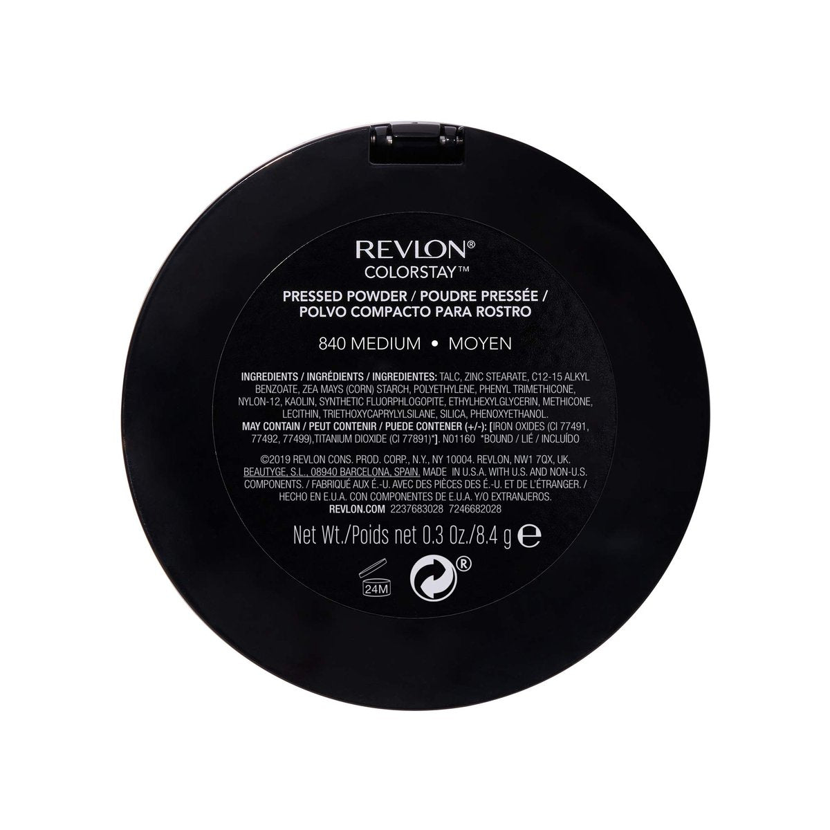 Revlon ColorStay Pressed Powder Face Makeup - Longwearing, Fragrance-Free, Noncomedogenic, 840 Medium, 0.3 oz - görsel 9