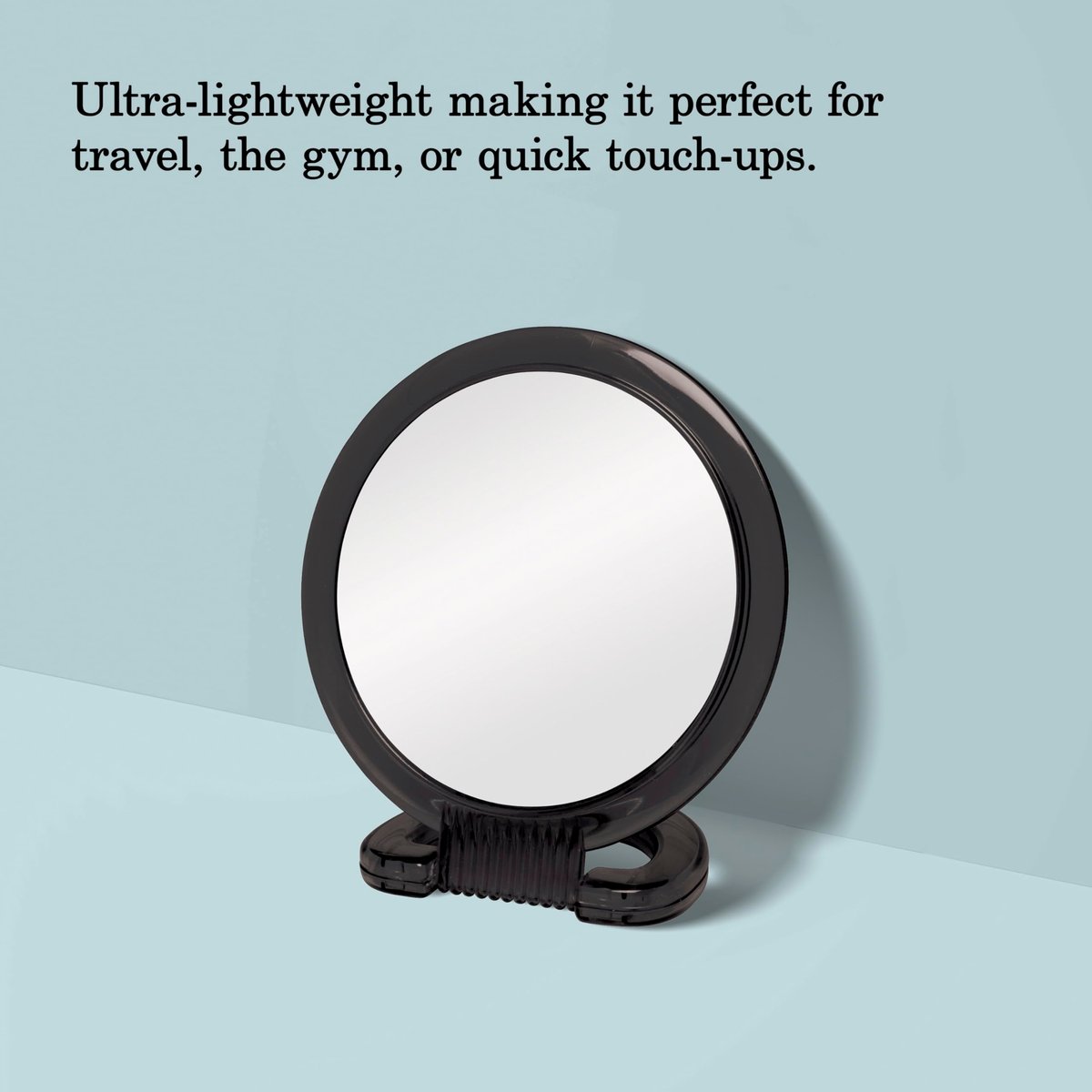 Diane Hand Mirror – Double-Sided 1X and 3X Magnification, Lightweight Portable Handheld Mirror with Handle, Ideal for Makeup, Shaving, & Everyday Beauty, Compact Size for Travel & Gym – 6" Diameter - görsel 8
