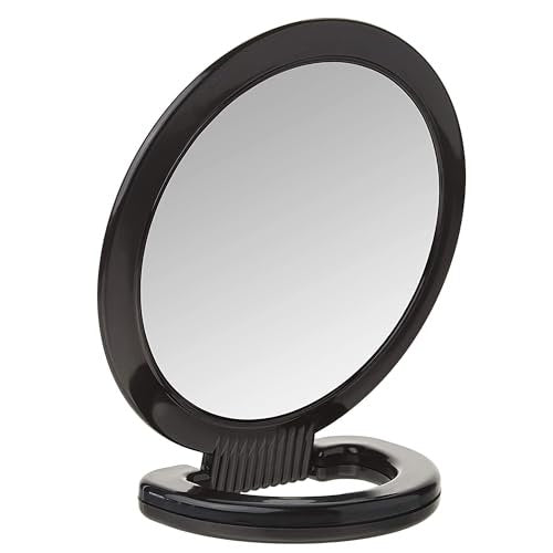 Diane Hand Mirror – Double-Sided 1X and 3X Magnification, Lightweight Portable Handheld Mirror with Handle, Ideal for Makeup, Shaving, & Everyday Beauty, Compact Size for Travel & Gym – 6" Diameter - görsel 13