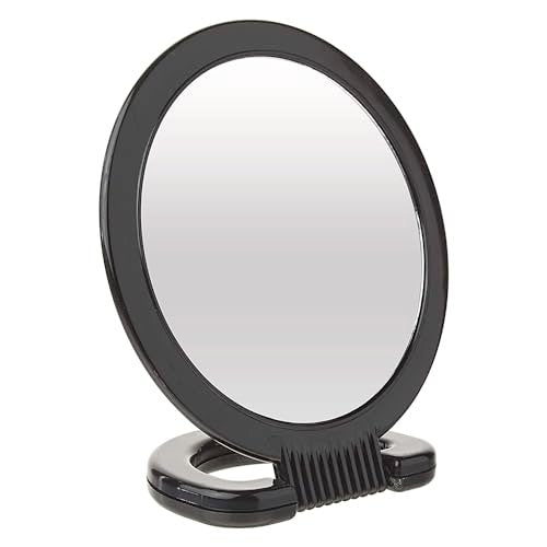 Diane Hand Mirror – Double-Sided 1X and 3X Magnification, Lightweight Portable Handheld Mirror with Handle, Ideal for Makeup, Shaving, & Everyday Beauty, Compact Size for Travel & Gym – 6" Diameter - görsel 1