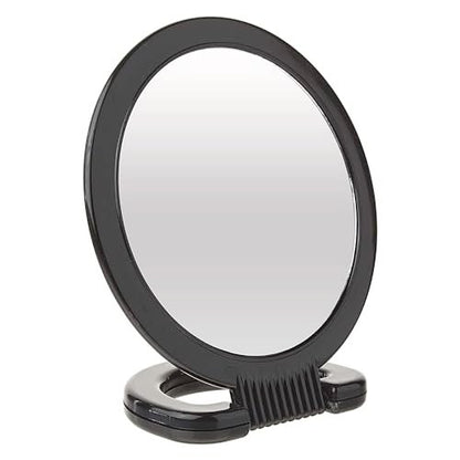 Diane Hand Mirror – Double-Sided 1X and 3X Magnification, Lightweight Portable Handheld Mirror with Handle, Ideal for Makeup, Shaving, & Everyday Beauty, Compact Size for Travel & Gym – 6" Diameter