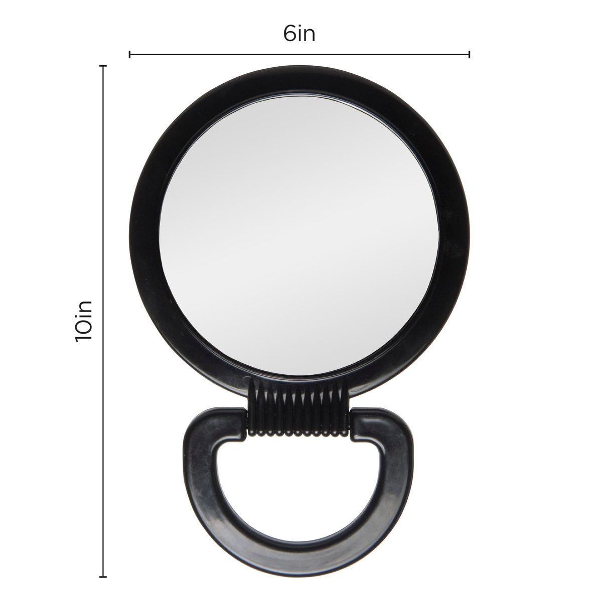 Diane Hand Mirror – Double-Sided 1X and 3X Magnification, Lightweight Portable Handheld Mirror with Handle, Ideal for Makeup, Shaving, & Everyday Beauty, Compact Size for Travel & Gym – 6" Diameter - görsel 10