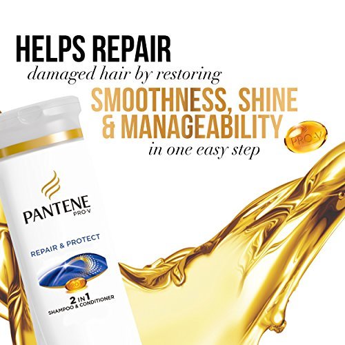 Pantene Pro-V 2-in-1 Shampoo & Conditioner, Repair & Protect with Keratin, 12.6 oz Avelisse