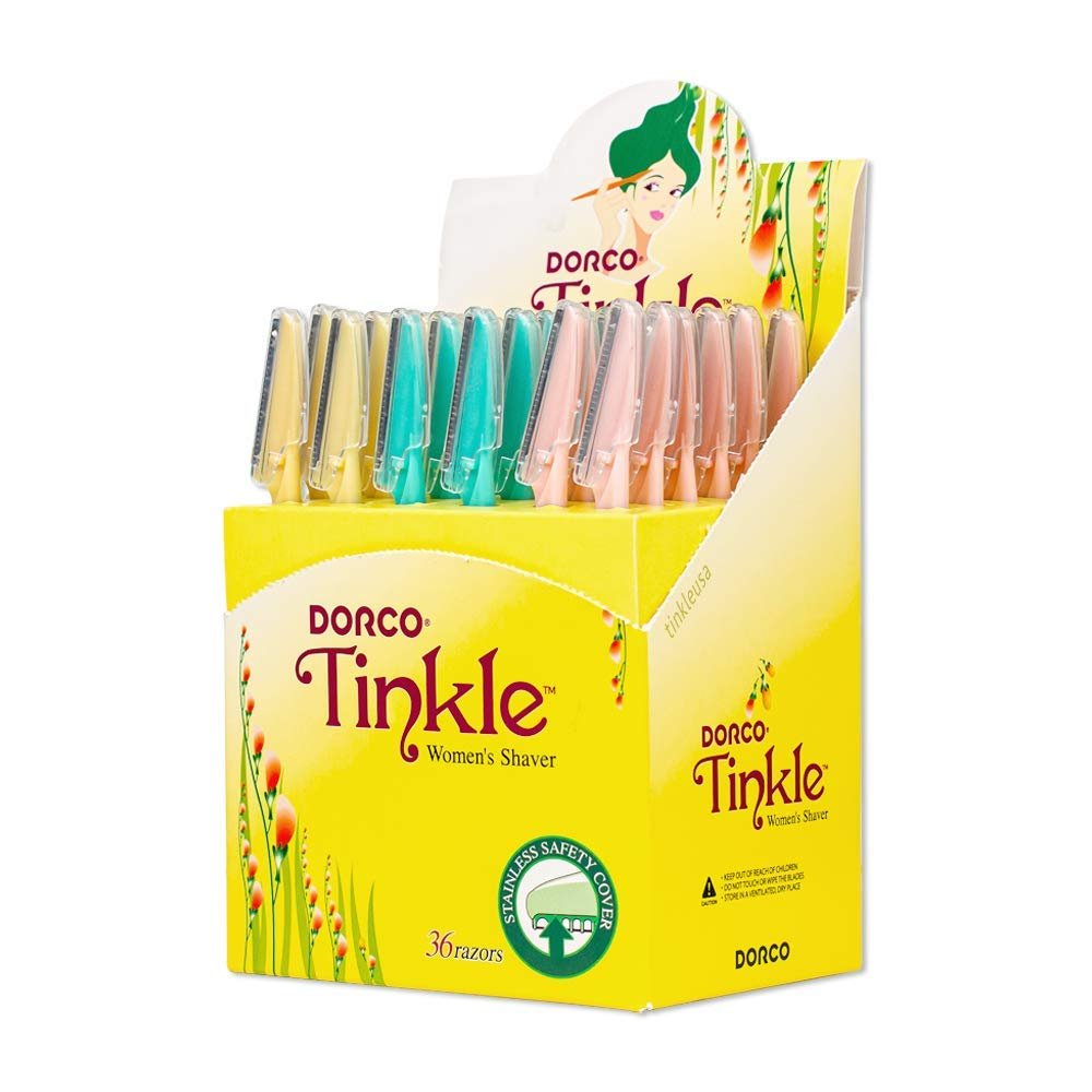 Tinkle Women's Shaver Razors, Pack of 36 | Dermaplaning Razor Tool for Smooth Skin Avelisse