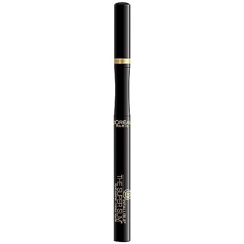 L'Oreal Paris Infallible Super Slim Long-Lasting Liquid Eyeliner - Ultra-Fine Felt Tip, Quick Drying Formula, Black, 1 Count - görsel 12
