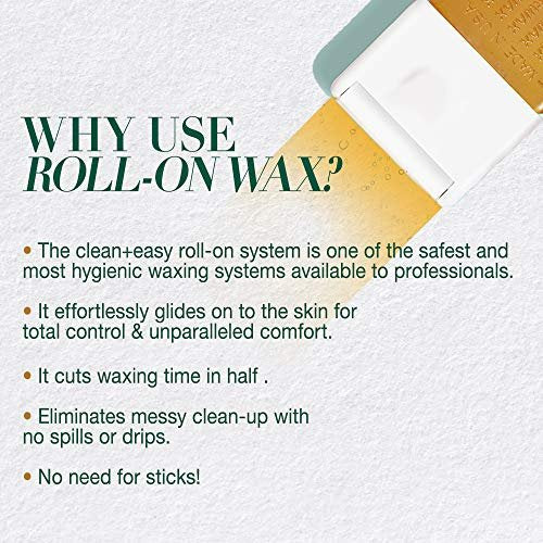 Clean + Easy Large Wax Roller Heads – Roll-On Wax Refill Applicators for Legs & Body Hair Removal, 3 Pack - görsel 11