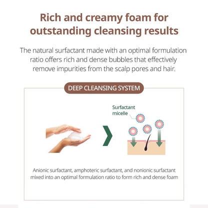 Atomy Herbal Hair Shampoo 500 ml - Sulfate-Free for Hair Growth, Dandruff & Oily Scalp