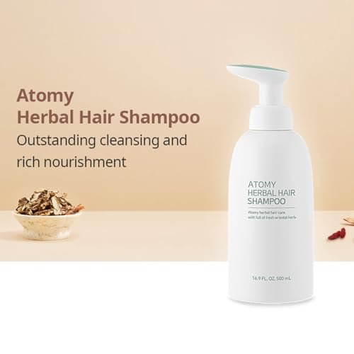 Atomy Herbal Hair Shampoo 500 ml - Sulfate-Free for Hair Growth, Dandruff & Oily Scalp - görsel 13