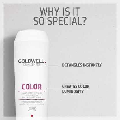 Goldwell Dualsenses Color Brilliance Conditioner - 10.1 Fl Oz | Color-Safe Hair Care