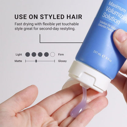 Loma Maximum Volumizing Solution - 8 Fl Oz - Lightweight Volume Gel for Fine, Flat Hair Avelisse