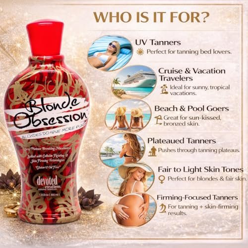 Devoted Creations Blonde Obsession Self Tanner for Hair & Skin, 12.25 oz Avelisse