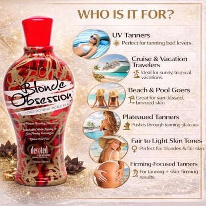Devoted Creations Blonde Obsession Self Tanner for Hair & Skin, 12.25 oz Avelisse