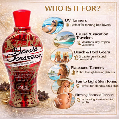 Devoted Creations Blonde Obsession Self Tanner for Hair & Skin, 12.25 oz Avelisse