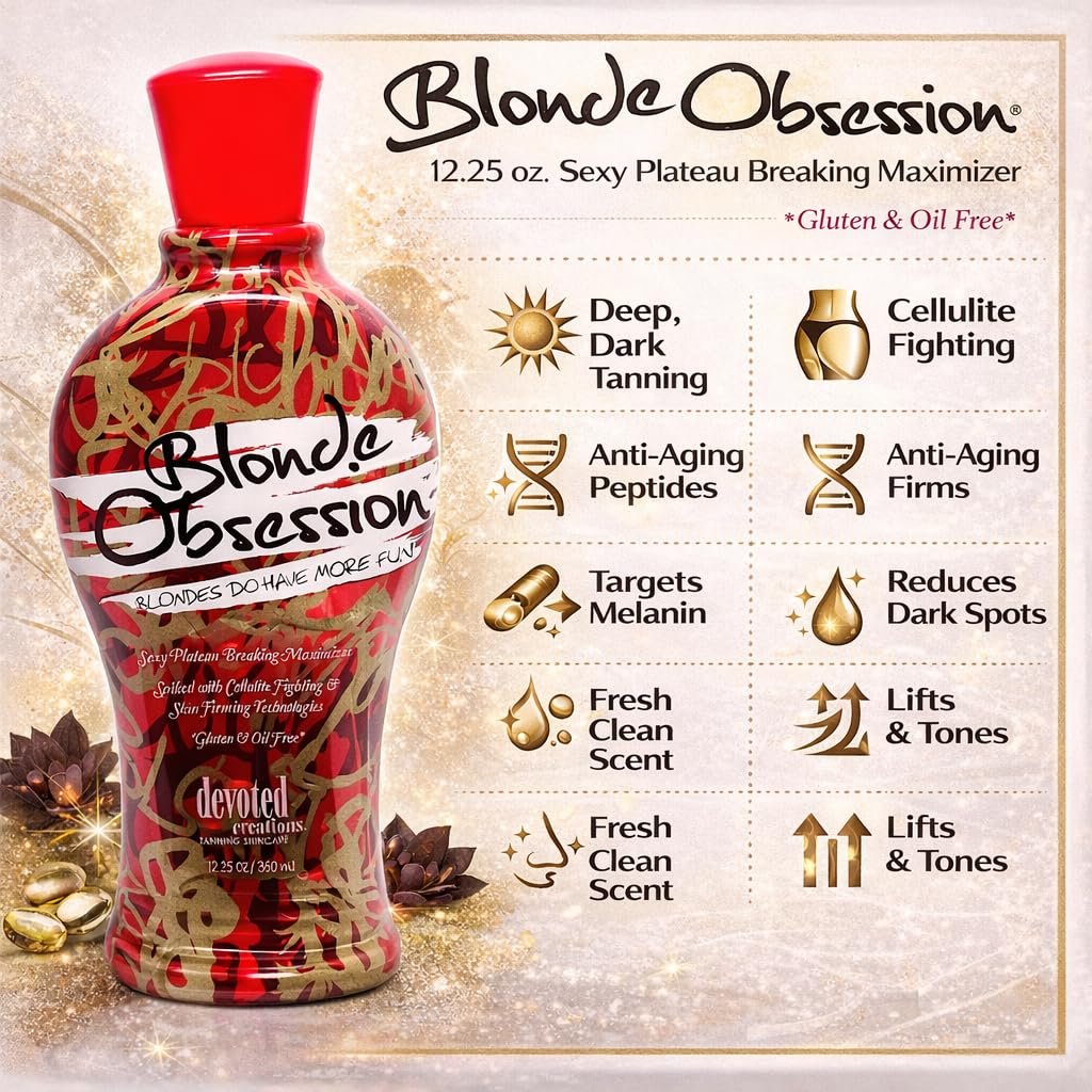 Devoted Creations Blonde Obsession Self Tanner for Hair & Skin, 12.25 oz Avelisse