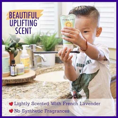 California Baby Calming Hair Gel for Kids - 100% Plant-Based, Medium-Hold, Lavender Scent, Hypoallergenic - 2.9 oz Avelisse