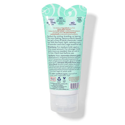 California Baby Calming Hair Gel for Kids - 100% Plant-Based, Medium-Hold, Lavender Scent, Hypoallergenic - 2.9 oz Avelisse