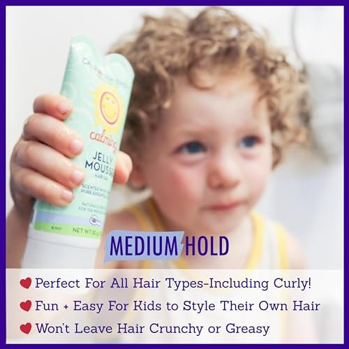 California Baby Calming Hair Gel for Kids - 100% Plant-Based, Medium-Hold, Lavender Scent, Hypoallergenic - 2.9 oz Avelisse