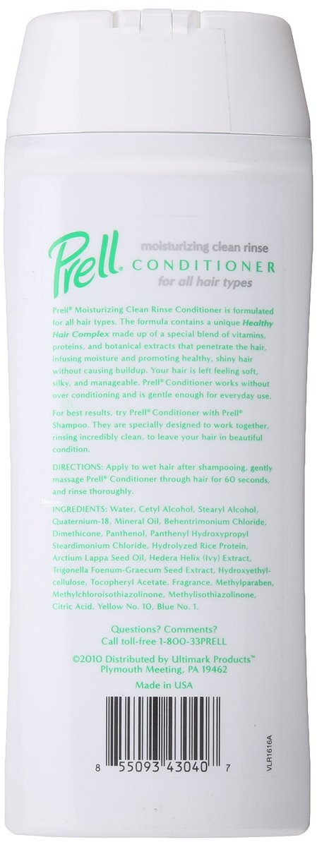 Prell Moisturizing Clean Rinse Conditioner 13.5 Fl Oz - 3 Pack Avelisse