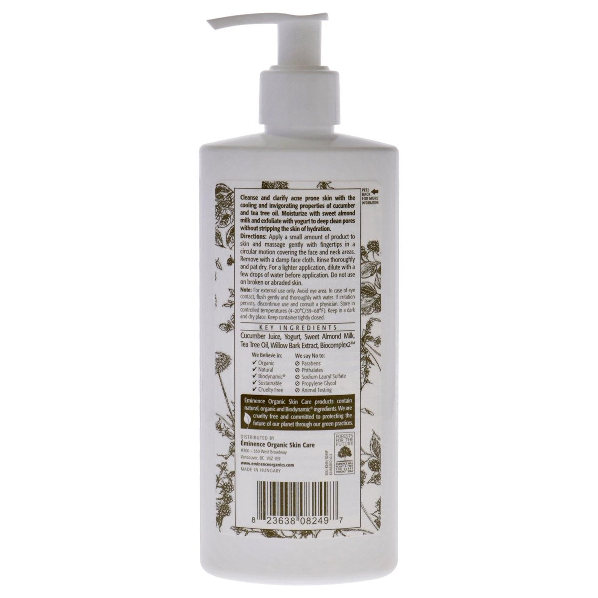 Eminence Clear Skin Probiotic Cleanser – 8.4 oz | Gentle Acne Wash for Balanced Complexion Avelisse
