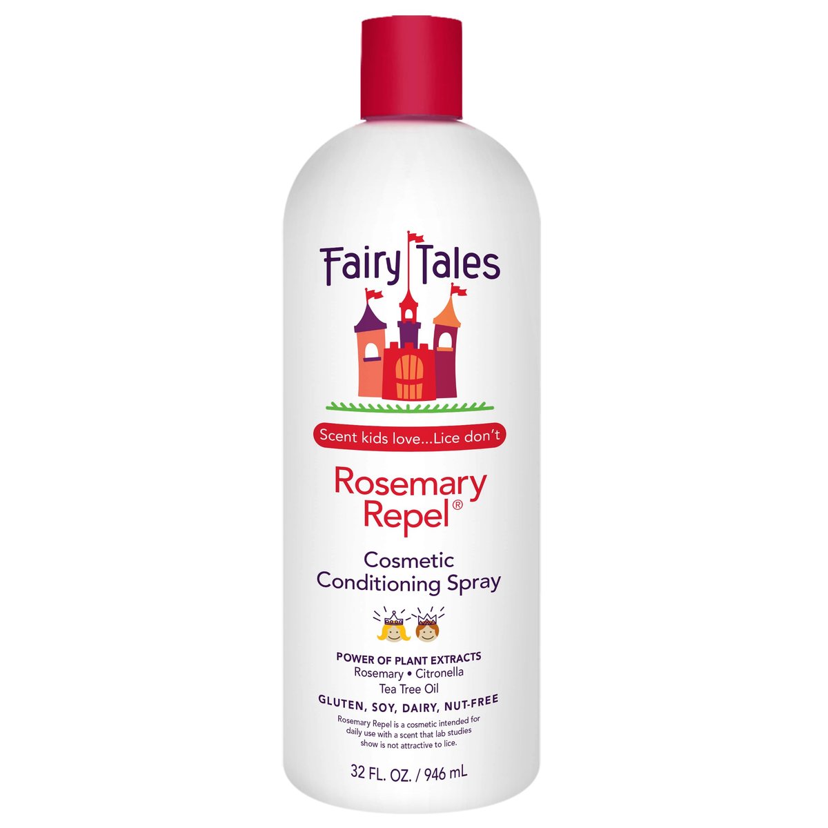 Fairy Tales Rosemary Repel Daily Kids Conditioning Spray Refill – 32 fl oz (Pack of 1) Avelisse