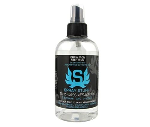 Stencil Stuff Transfer Spray 8 oz – Clear Tattoo Stencil Adhesive for Smooth Outlines Avelisse