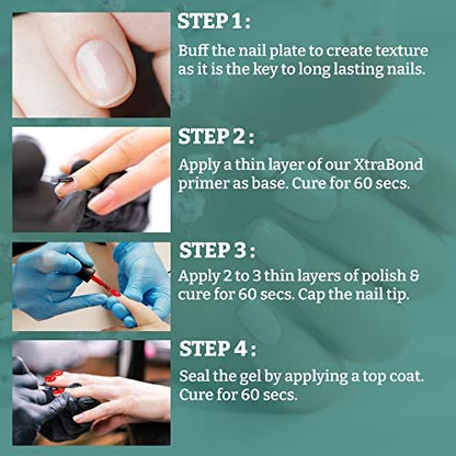 Mia Secret 3-Pack No Burn Acid Free Primer Xtra Bond for Acrylic & UV Gel Nails, 0.5 Fl Oz Each Avelisse