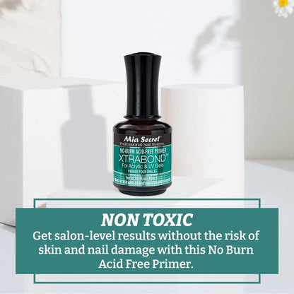 Mia Secret XTRABOND No-Burn Acid-Free Primer 1/2 oz. for Acrylic and UV Gels
