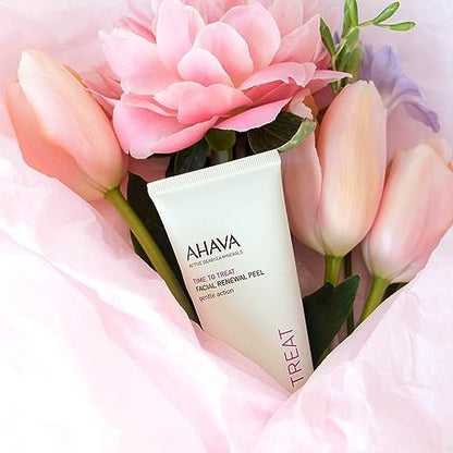 AHAVA Time to Treat Facial Renewal Peel – Gel Peel for Radiance & Even Tone, with Osmoter, Calendula, Vitamin C & Aloe Vera, 3.4 Fl Oz