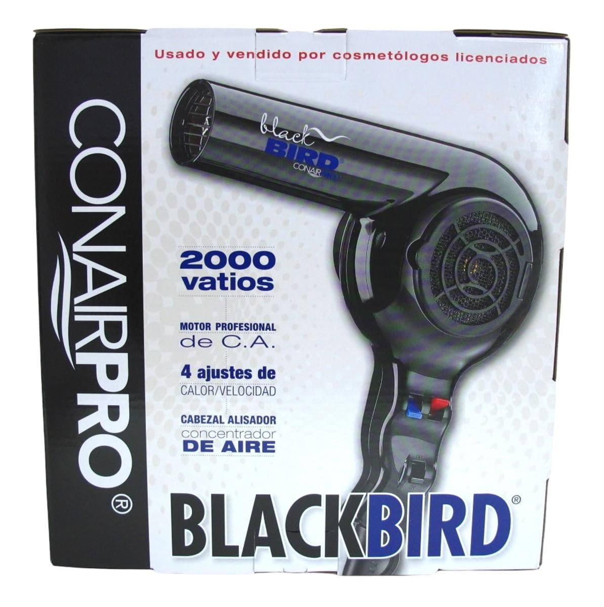 Conair Pro Blackbird Hair Dryer - 2000 Watt Professional Blow Dryer for Fast, Frizz-Free Styling Avelisse