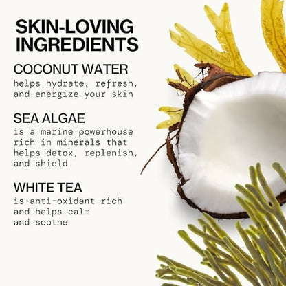 Pacifica Beauty Sea Foam Face Wash – Gentle Foaming Cleanser with Coconut Water & Sea Algae for Combination & Oily Skin, Vegan & Cruelty-Free, 5 Fl Oz