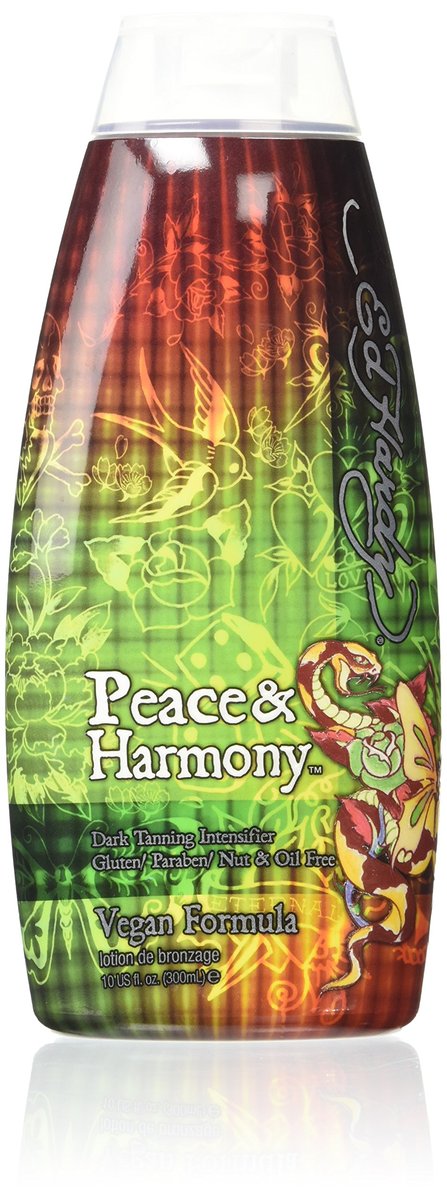 Ed Hardy Peace & Harmony Tanning Intensifier Bronzing Moisturizer Lotion - 10 oz - görsel 1