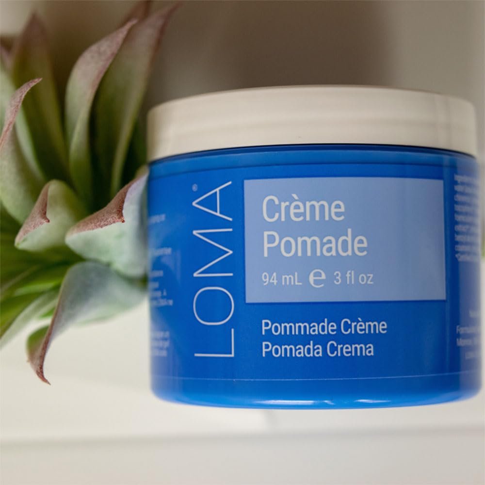 LOMA Crème Pomade – 3 oz Firm Hold Styling Pomade for Defined, Flexible Styles Avelisse