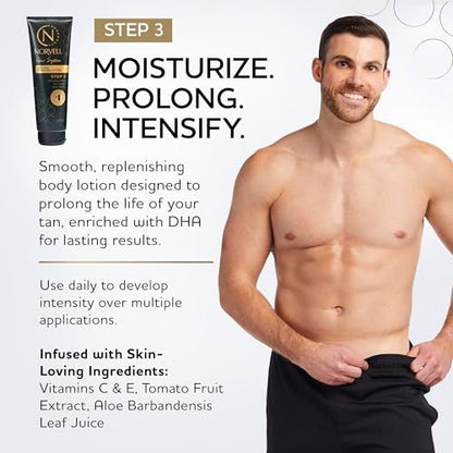 Norvell Prolong Self Tanner Color Extender Moisturizing Lotion 8.5 fl oz – Hydrating Sunless Tanning Enhancer for Longer Lasting Color, Even Fade Avelisse