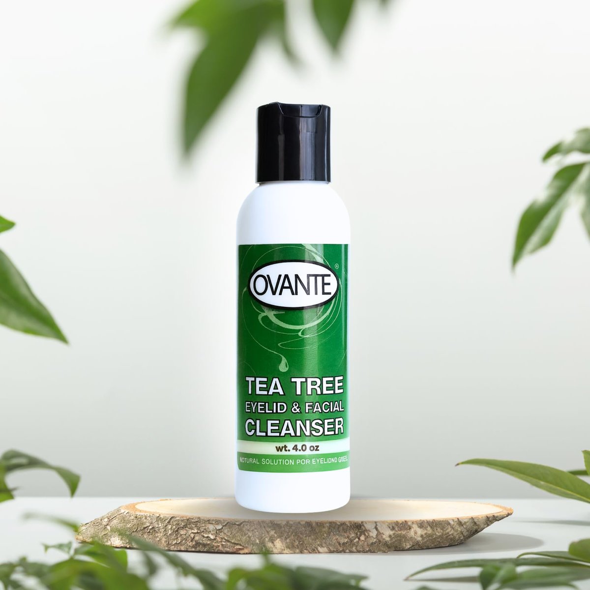 OVANTE Tea Tree Oil Eyelid & Facial Cleanser Wash for Demodex Prone Skin, 4 oz Avelisse