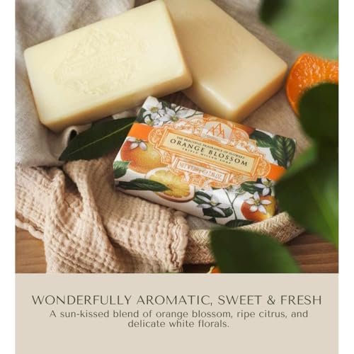 AAA by Somerset Triple Milled Soap Bar – Orange Blossom, 200 g / 7.05 oz – Handcrafted Artisan Soap - görsel 8