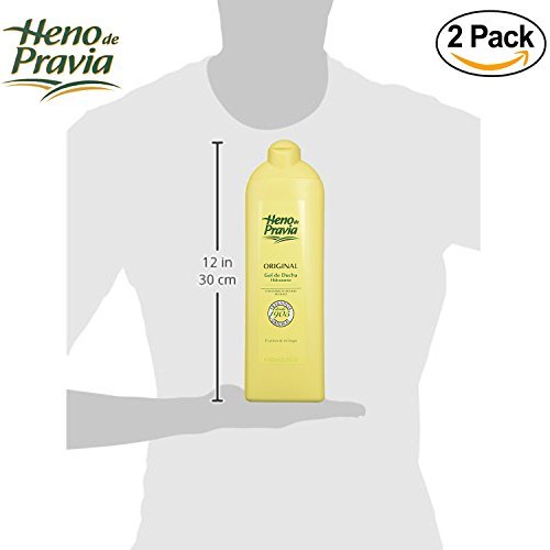 Heno de Pravia Original Shower Gel - 22.5 Fl Oz (Pack of 2) - Classic Spanish Body Wash for Soft, Fresh Skin Avelisse