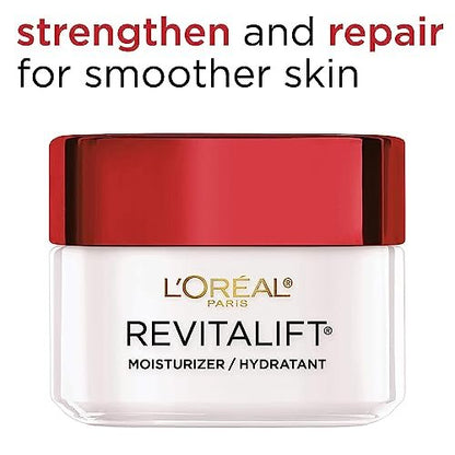 L'Oreal Paris Revitalift Face & Neck Anti-Wrinkle & Firming Moisturizer Day Cream, 1.7 oz