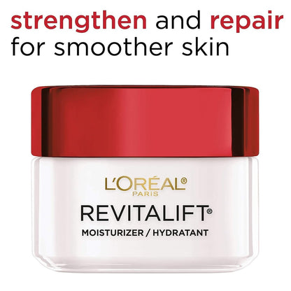 L'Oreal Paris Revitalift Face & Neck Anti-Wrinkle & Firming Moisturizer Day Cream, 1.7 oz