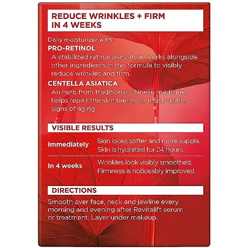 L'Oreal Paris Revitalift Face & Neck Anti-Wrinkle & Firming Moisturizer Day Cream, 1.7 oz - görsel 5