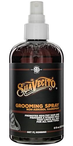 Suavecito Non-Aerosol Hairspray for Men – 8 oz – Classic Barber Scent, Strong Hold, Medium Shine – Works on All Hair Types Avelisse
