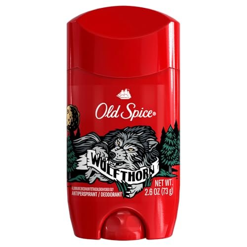 Old Spice Wild Collection Invisible Solid Antiperspirant Deodorant, Wolfthorn, 2.6 oz (Pack of 2) Avelisse