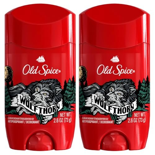 Old Spice Wild Collection Invisible Solid Antiperspirant Deodorant, Wolfthorn, 2.6 oz (Pack of 2) Avelisse