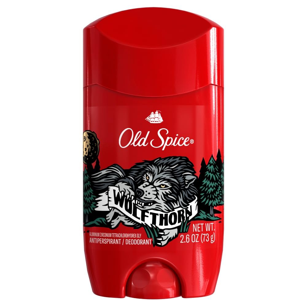 Old Spice Wild Collection Invisible Solid Antiperspirant Deodorant, Wolfthorn, 2.6 oz (Pack of 2) Avelisse