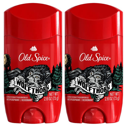 Old Spice Wild Collection Invisible Solid Antiperspirant Deodorant, Wolfthorn, 2.6 oz (Pack of 2) Avelisse